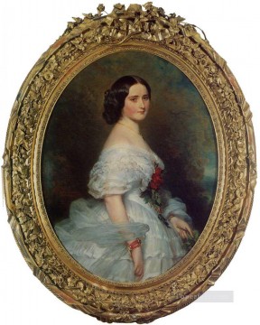  royalty Oil Painting - Anna Dollfus Baronne de Bourgoing royalty portrait Franz Xaver Winterhalter